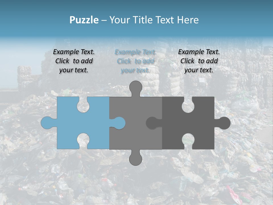 Bottles Pollution Polyethylene PowerPoint Template