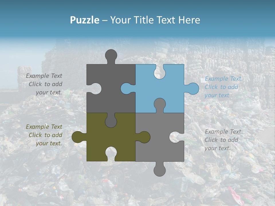 Bottles Pollution Polyethylene PowerPoint Template