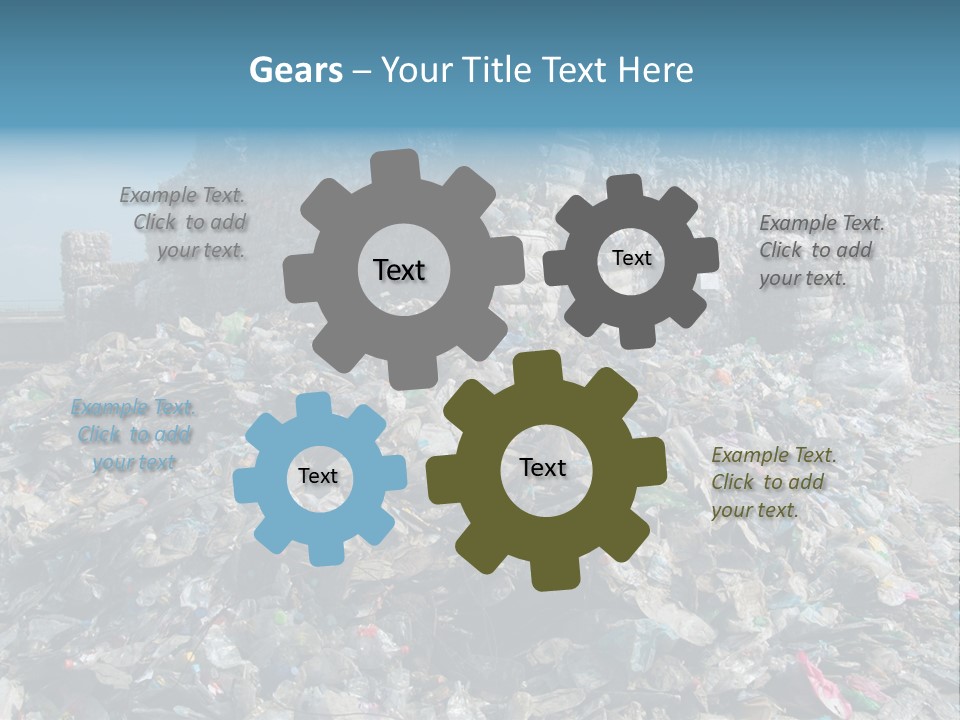 Bottles Pollution Polyethylene PowerPoint Template