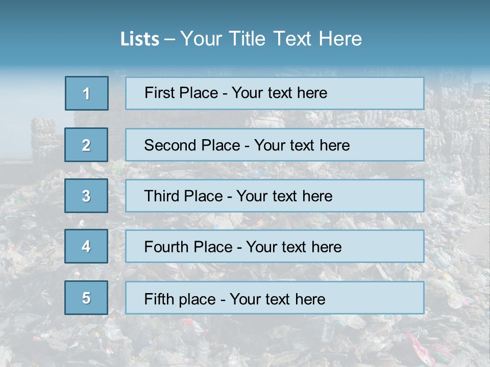 Bottles Pollution Polyethylene PowerPoint Template