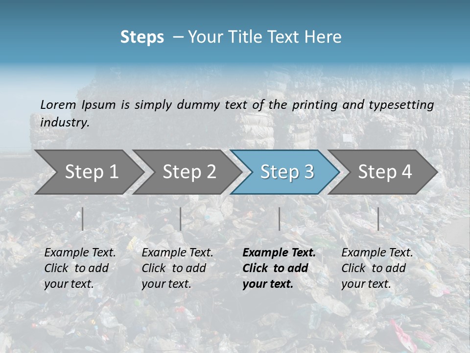 Bottles Pollution Polyethylene PowerPoint Template