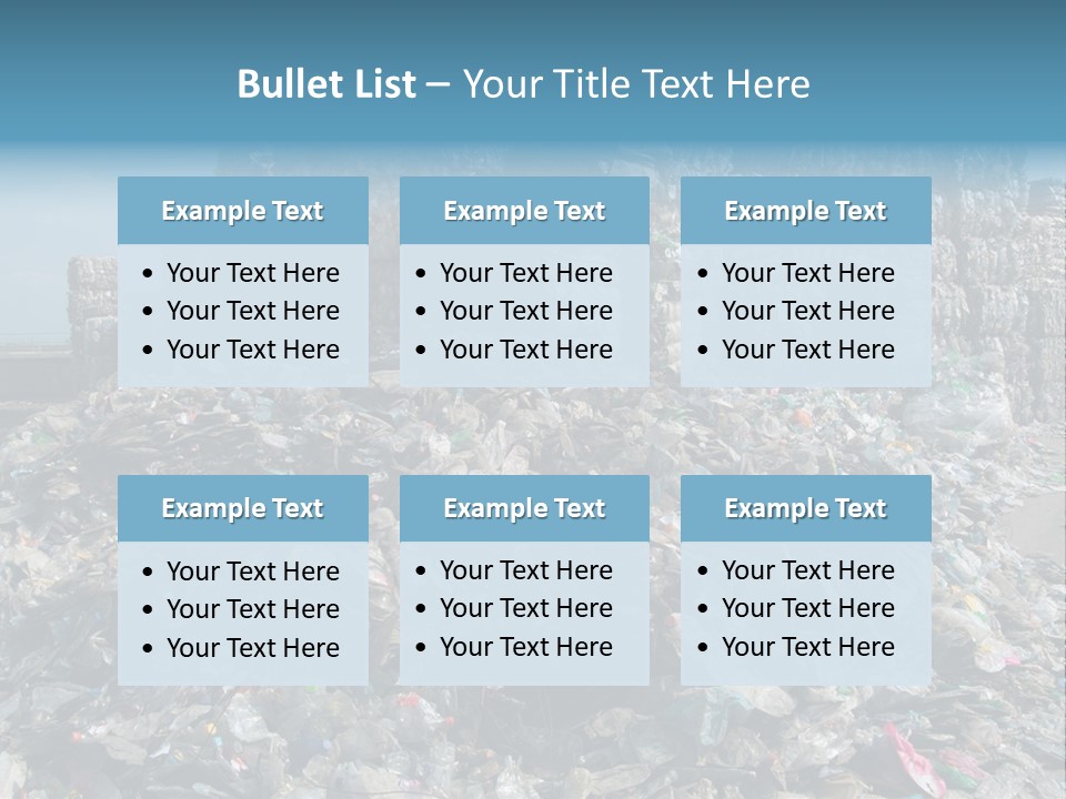 Bottles Pollution Polyethylene PowerPoint Template