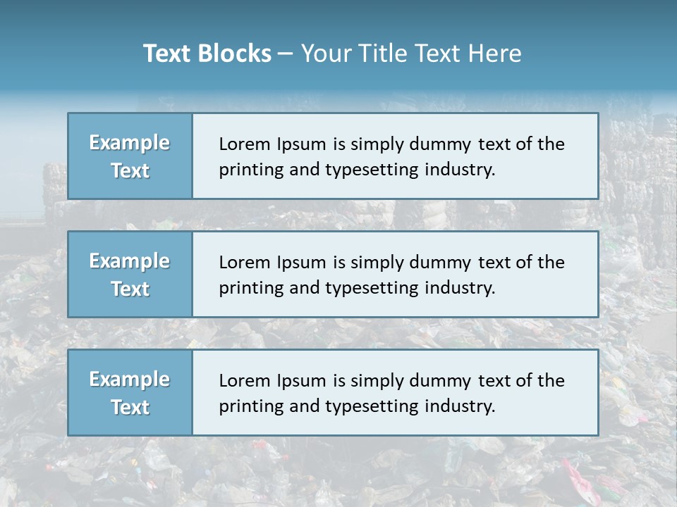 Bottles Pollution Polyethylene PowerPoint Template