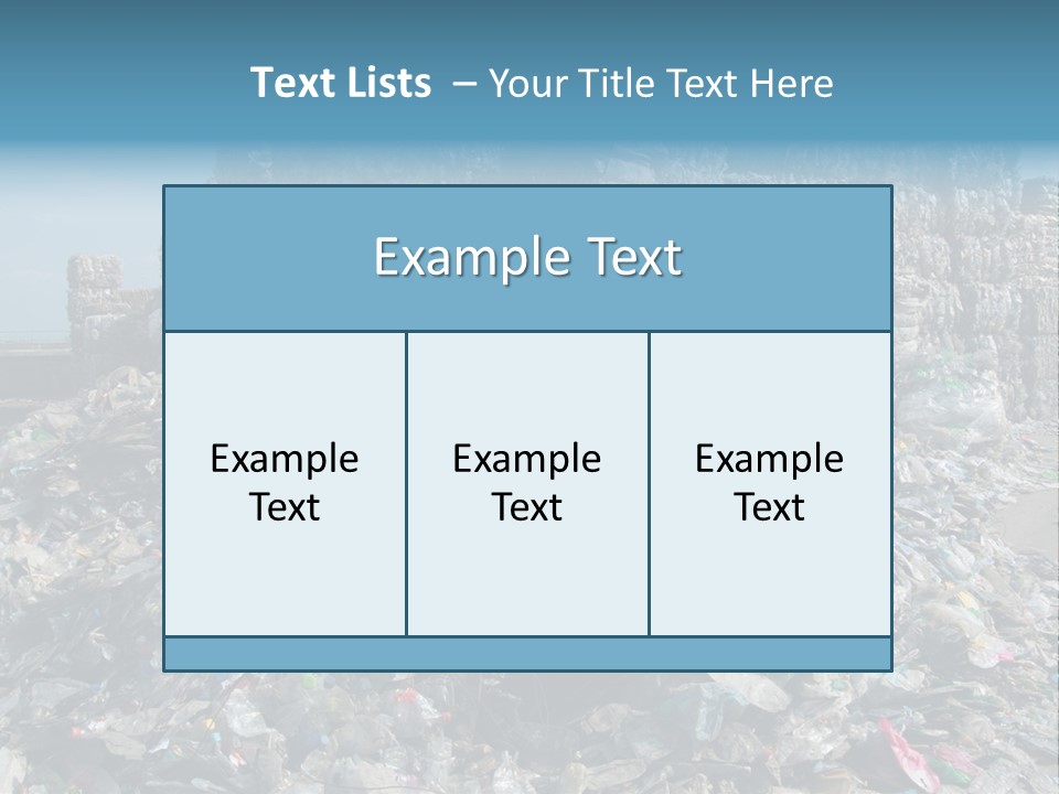 Bottles Pollution Polyethylene PowerPoint Template