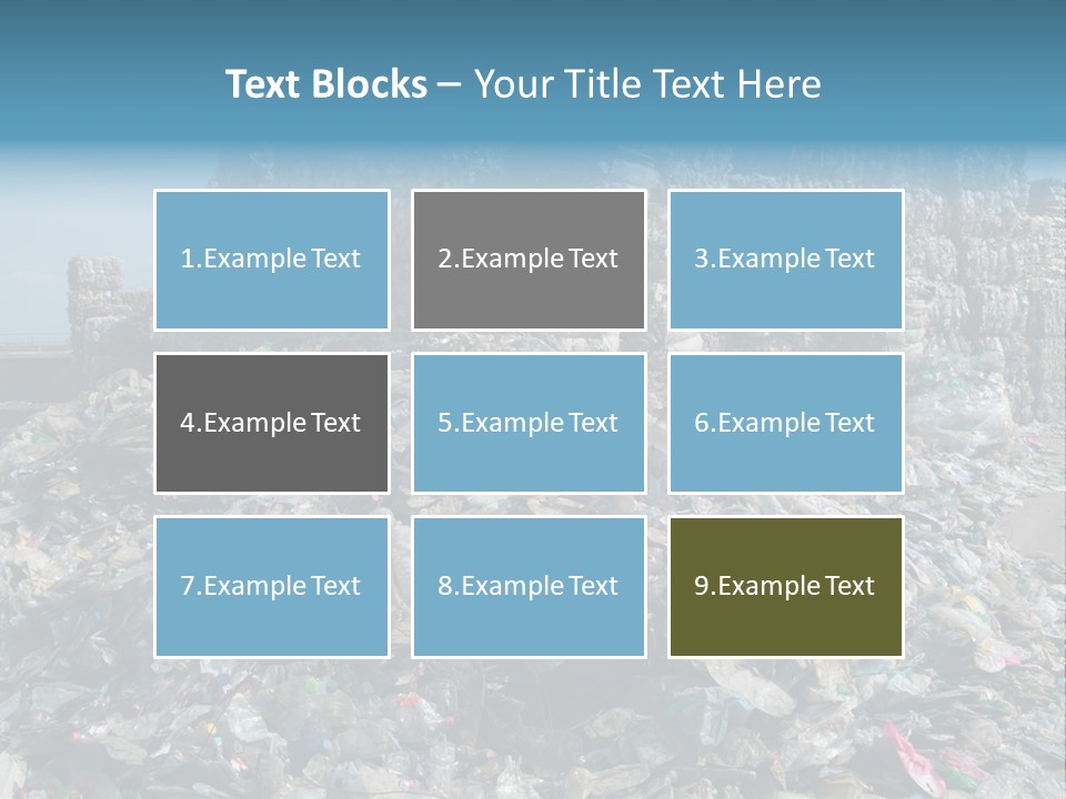 Bottles Pollution Polyethylene PowerPoint Template