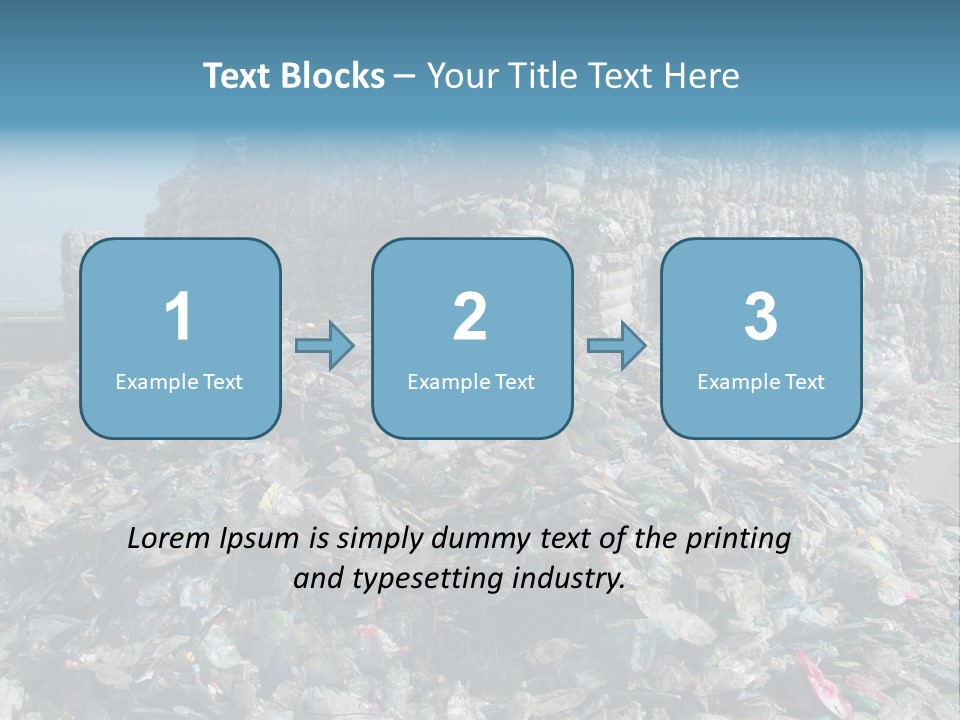 Bottles Pollution Polyethylene PowerPoint Template
