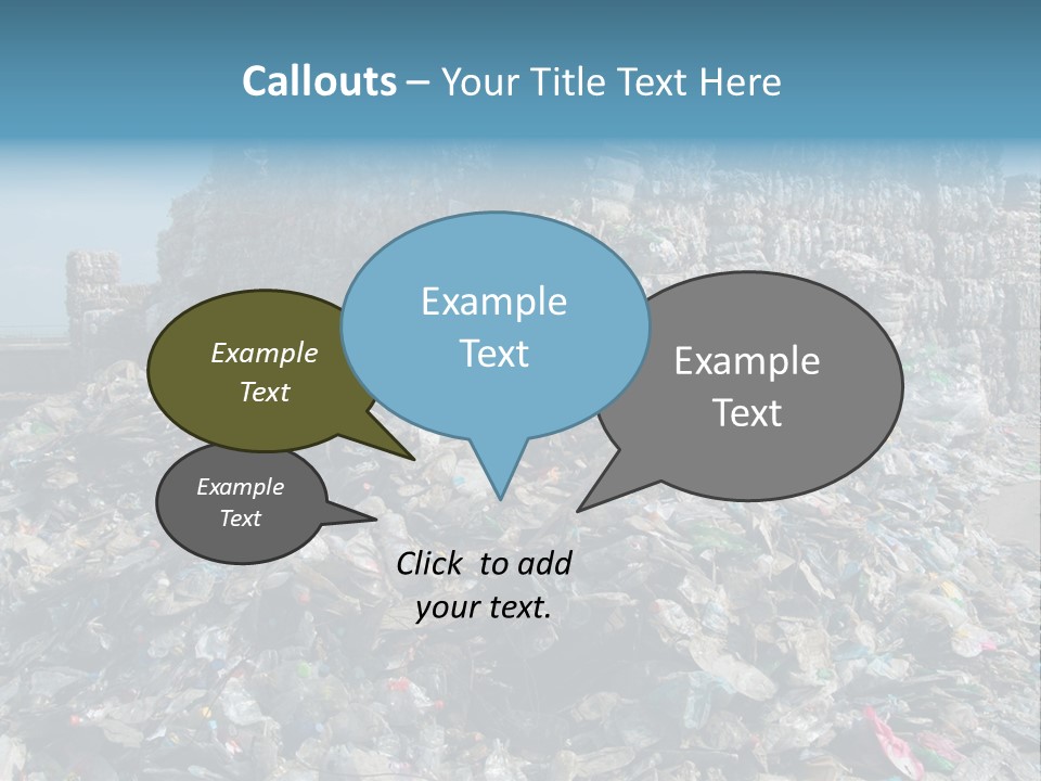 Bottles Pollution Polyethylene PowerPoint Template