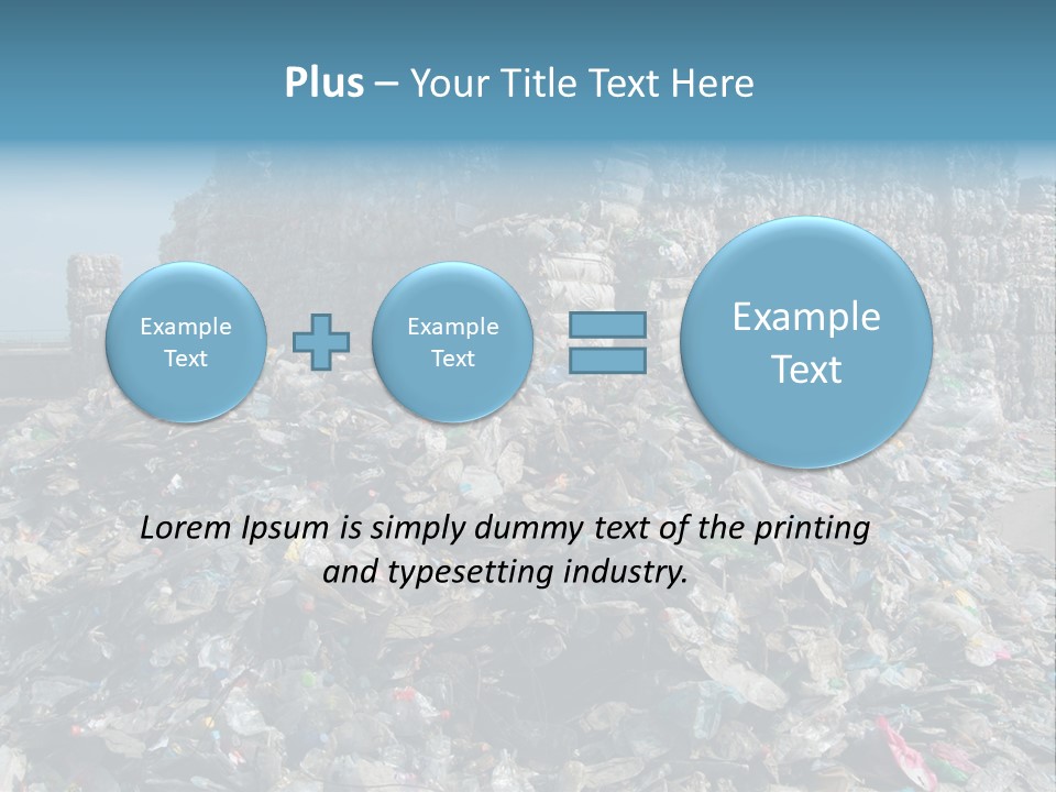 Bottles Pollution Polyethylene PowerPoint Template