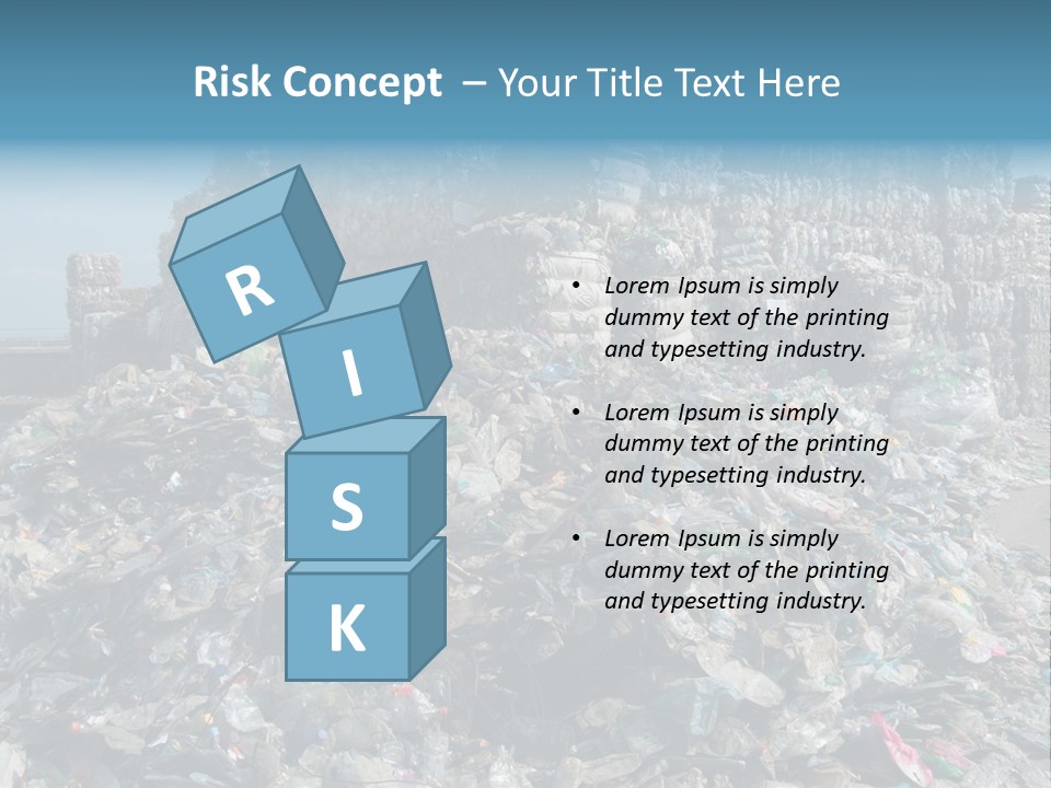 Bottles Pollution Polyethylene PowerPoint Template