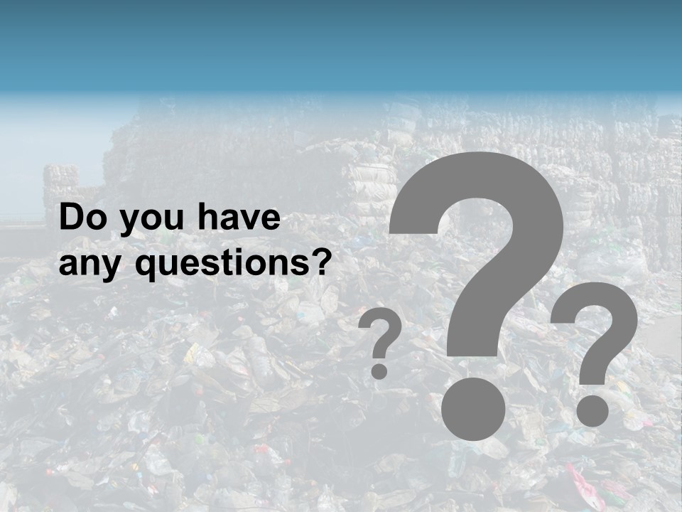 Bottles Pollution Polyethylene PowerPoint Template