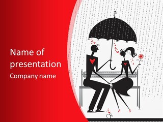 Lace Rain Modern PowerPoint Template