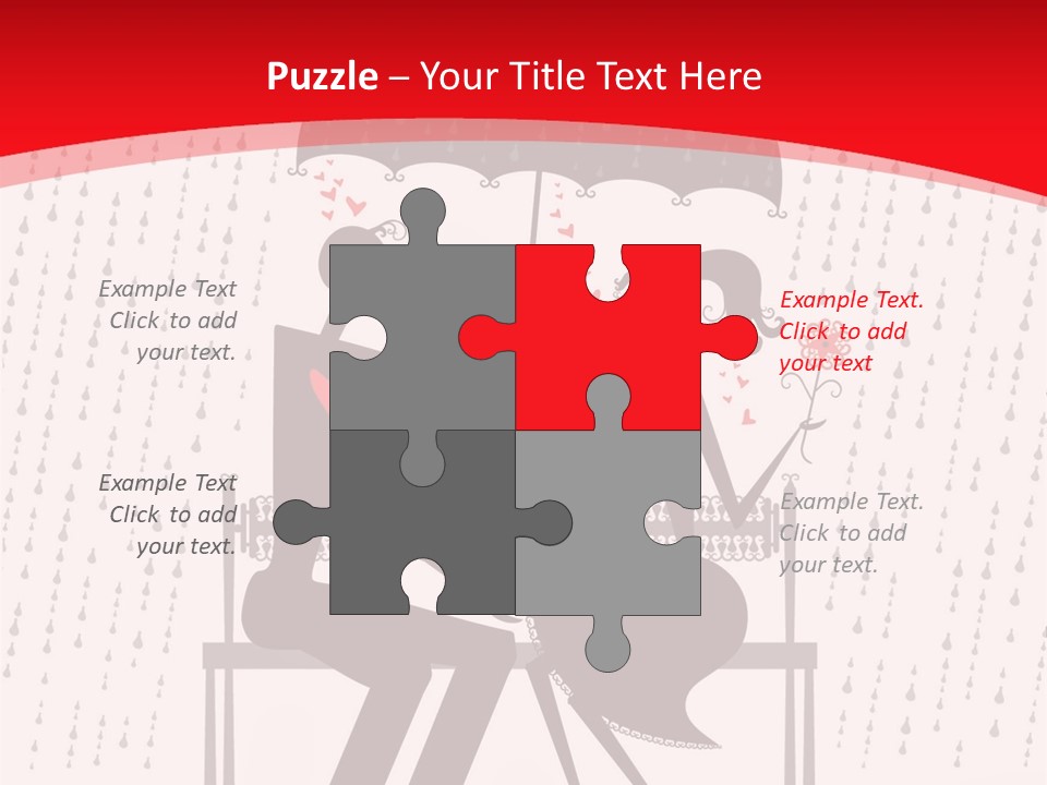 Lace Rain Modern PowerPoint Template