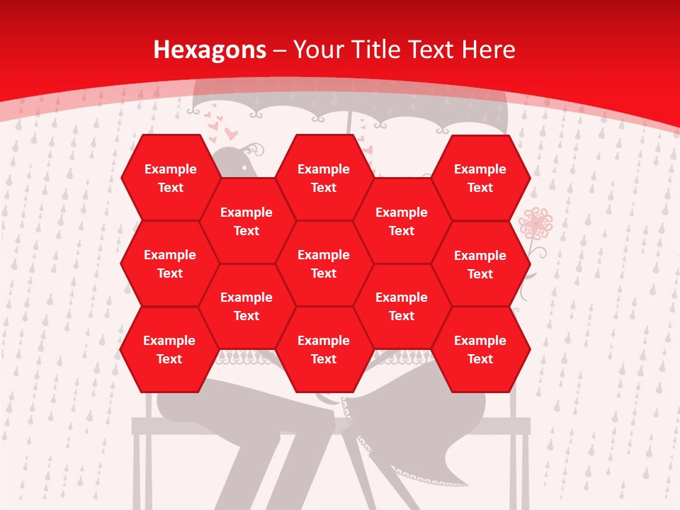 Lace Rain Modern PowerPoint Template