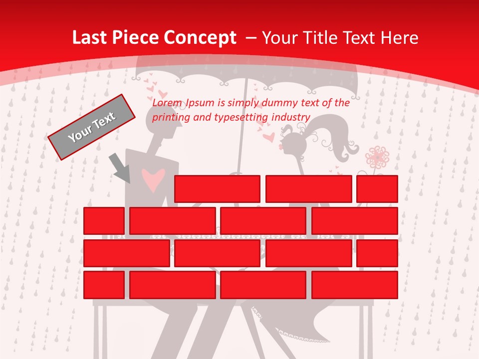 Lace Rain Modern PowerPoint Template