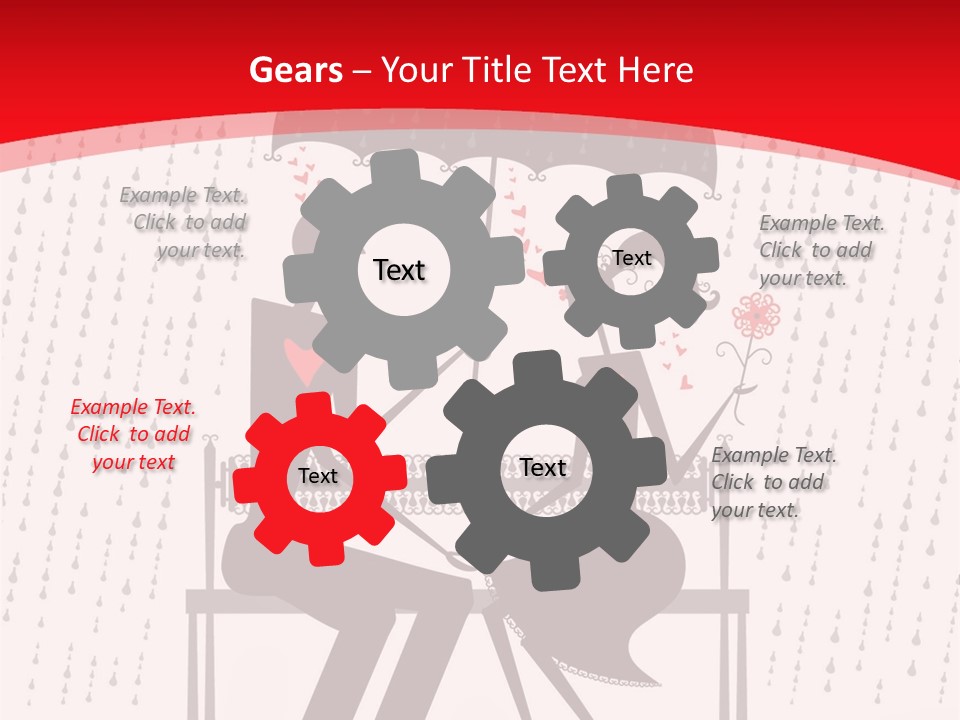 Lace Rain Modern PowerPoint Template