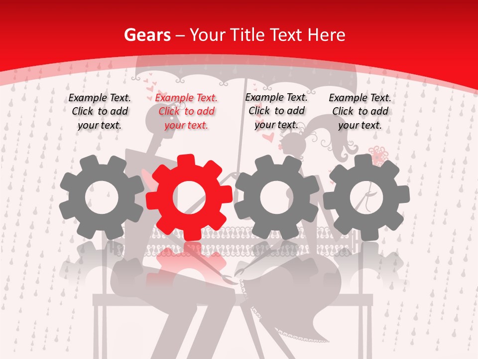 Lace Rain Modern PowerPoint Template