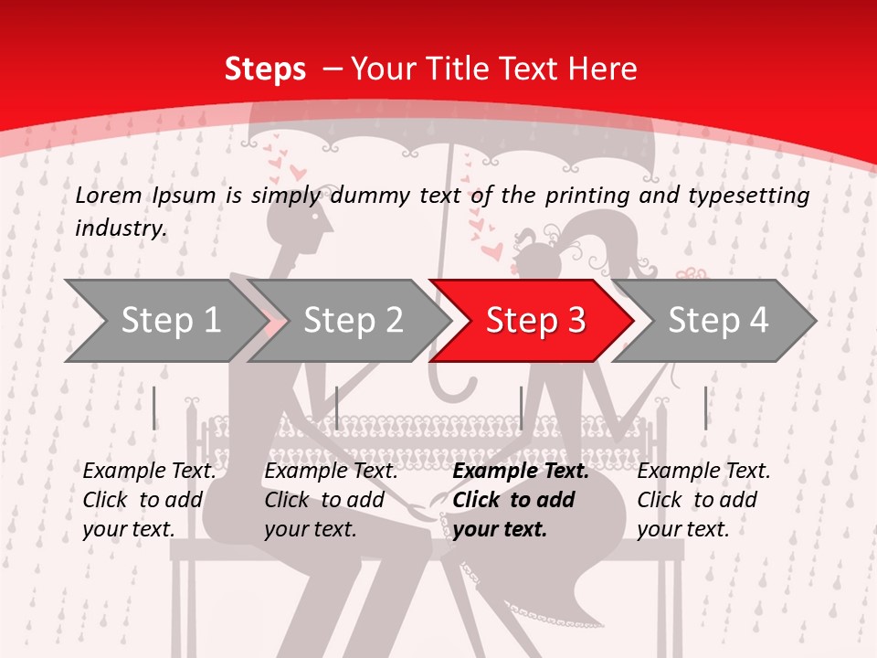 Lace Rain Modern PowerPoint Template