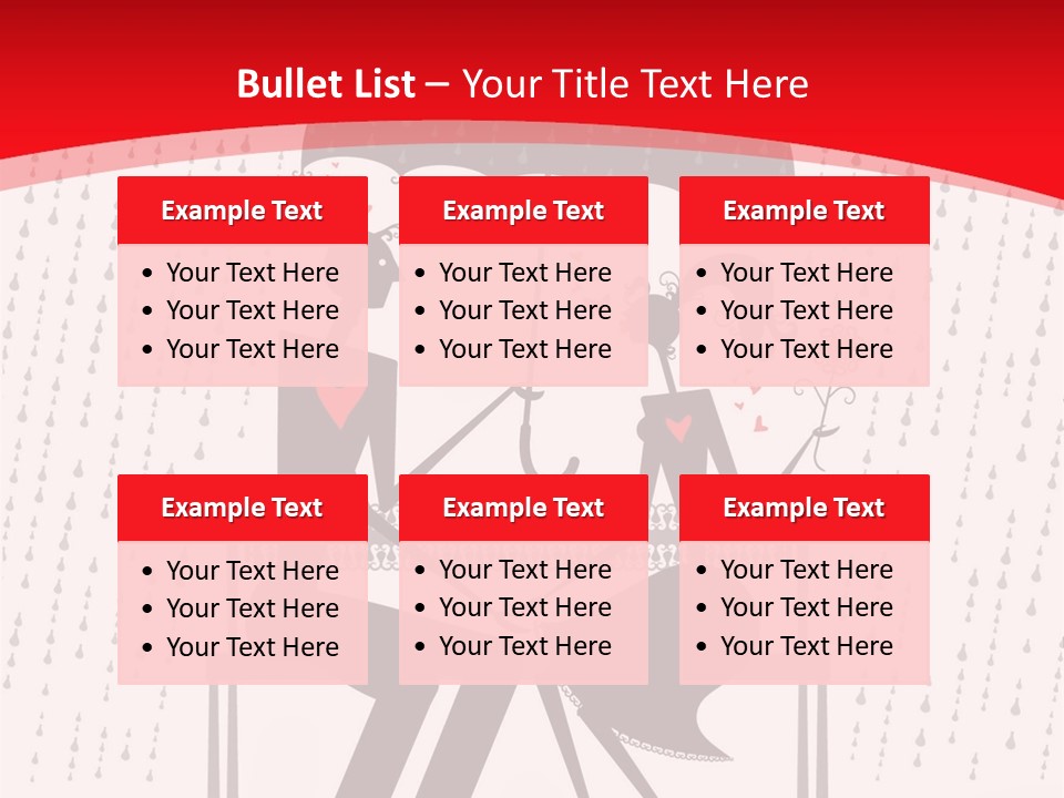 Lace Rain Modern PowerPoint Template