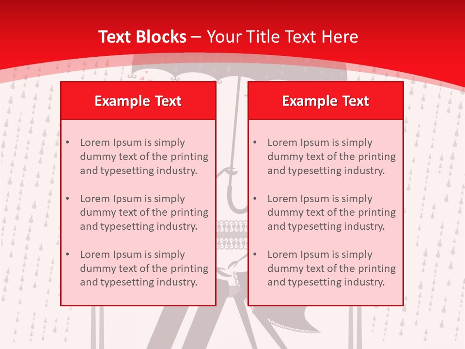 Lace Rain Modern PowerPoint Template