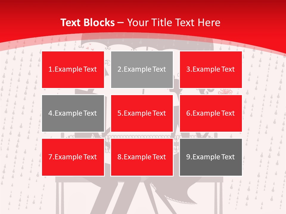 Lace Rain Modern PowerPoint Template
