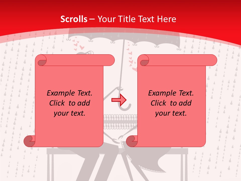 Lace Rain Modern PowerPoint Template