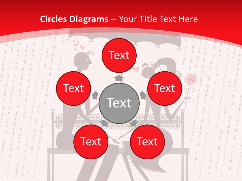 Lace Rain Modern PowerPoint Template