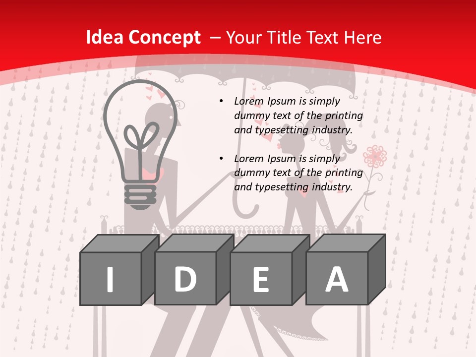 Lace Rain Modern PowerPoint Template