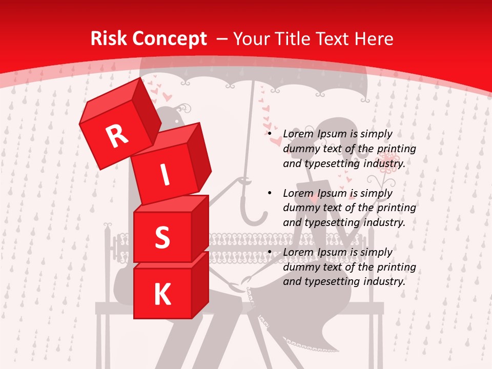 Lace Rain Modern PowerPoint Template