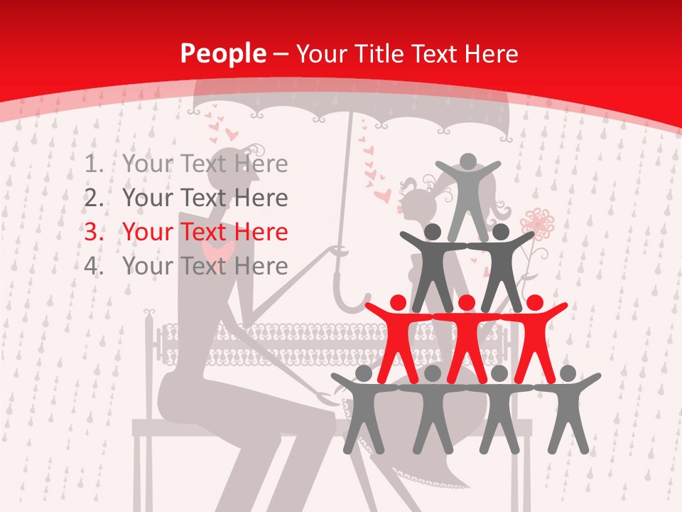 Lace Rain Modern PowerPoint Template