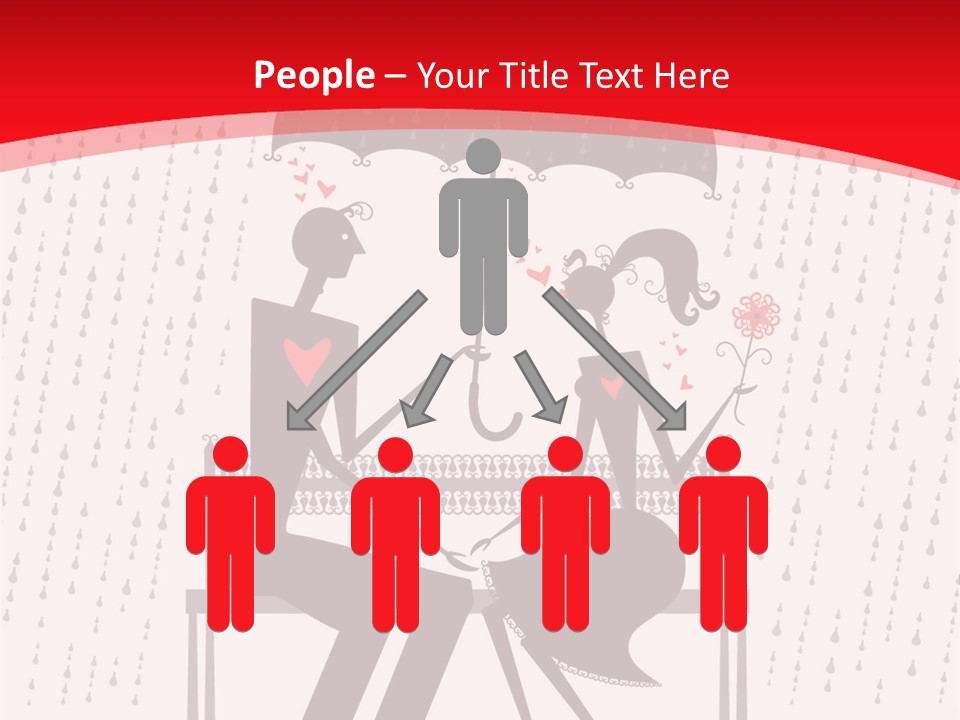 Lace Rain Modern PowerPoint Template