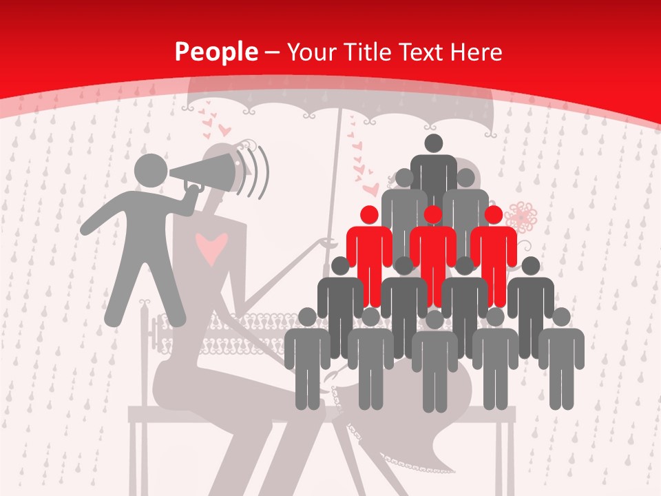 Lace Rain Modern PowerPoint Template