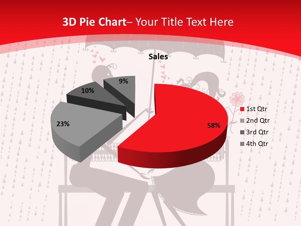 Lace Rain Modern PowerPoint Template