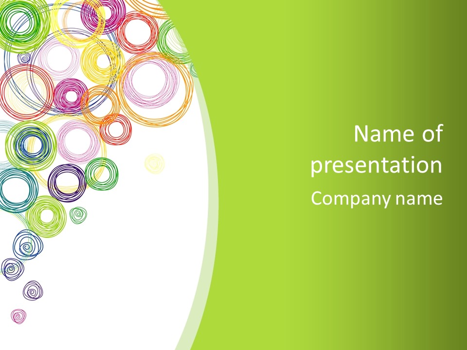 Color Wallpaper Childrens PowerPoint Template
