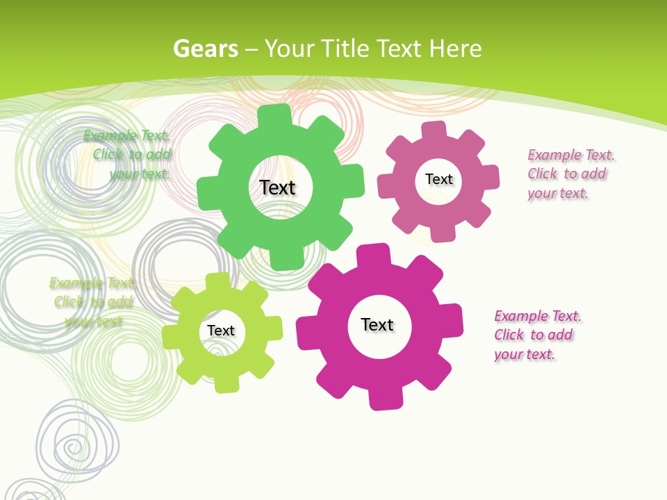 Color Wallpaper Childrens PowerPoint Template