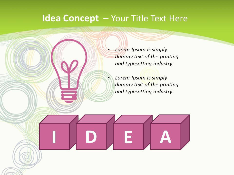 Color Wallpaper Childrens PowerPoint Template