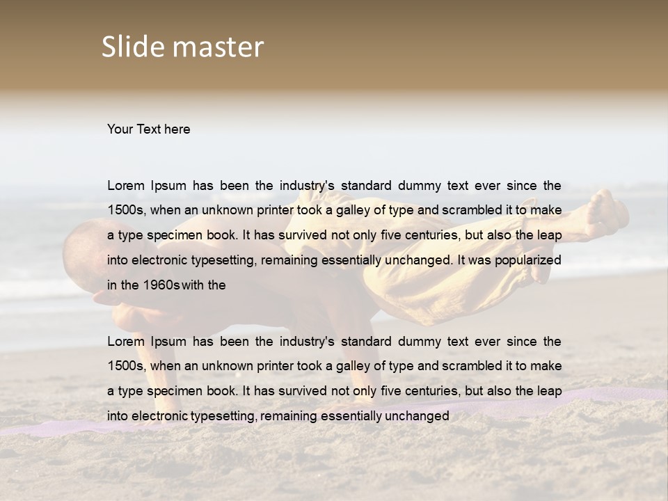 Coastline Male Serene PowerPoint Template