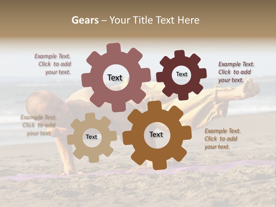 Coastline Male Serene PowerPoint Template