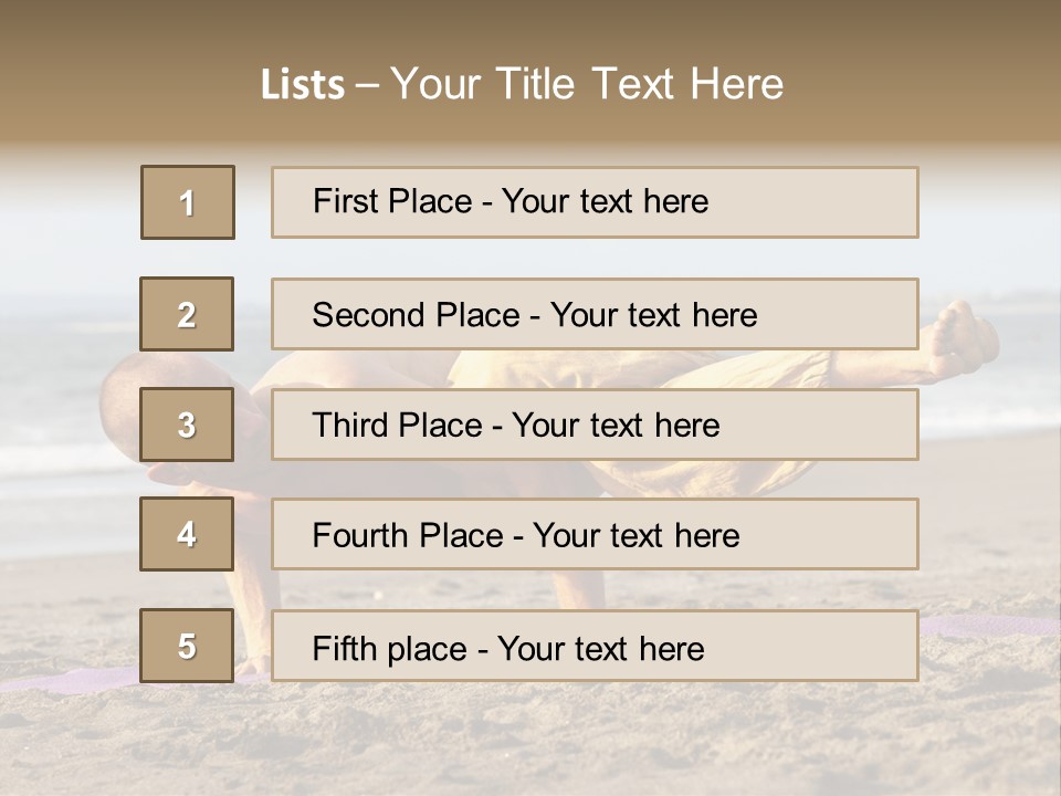 Coastline Male Serene PowerPoint Template