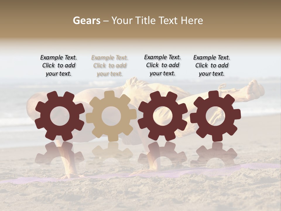 Coastline Male Serene PowerPoint Template
