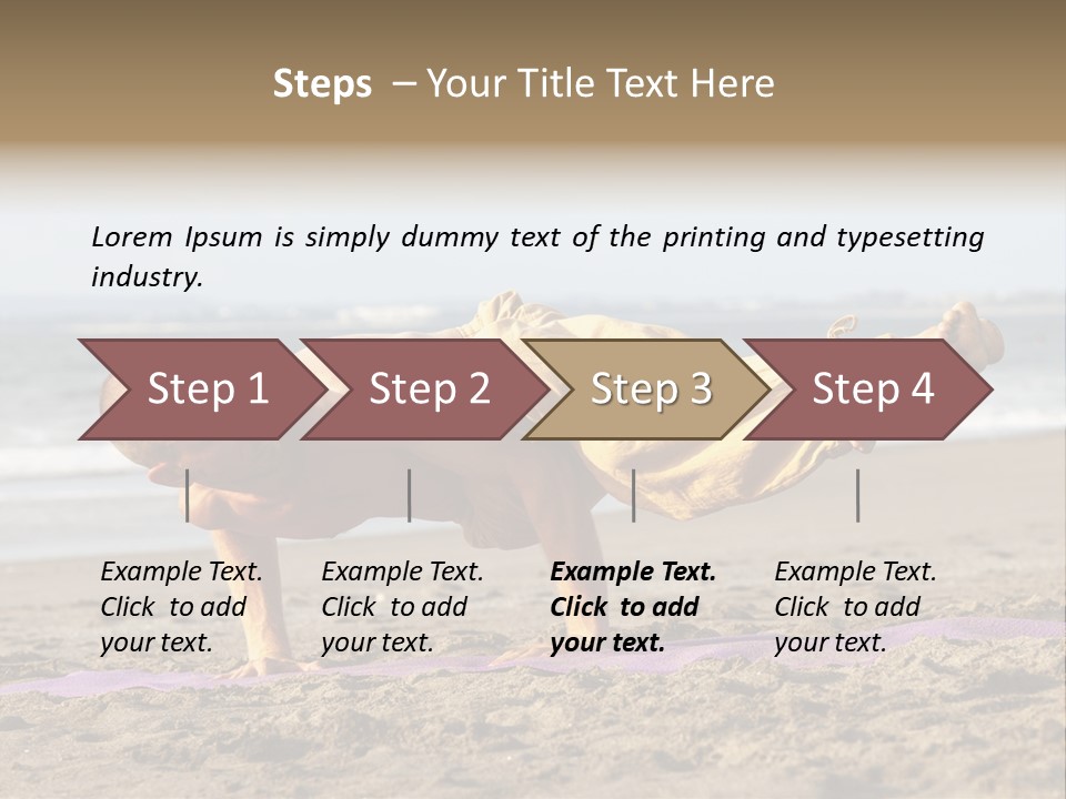 Coastline Male Serene PowerPoint Template