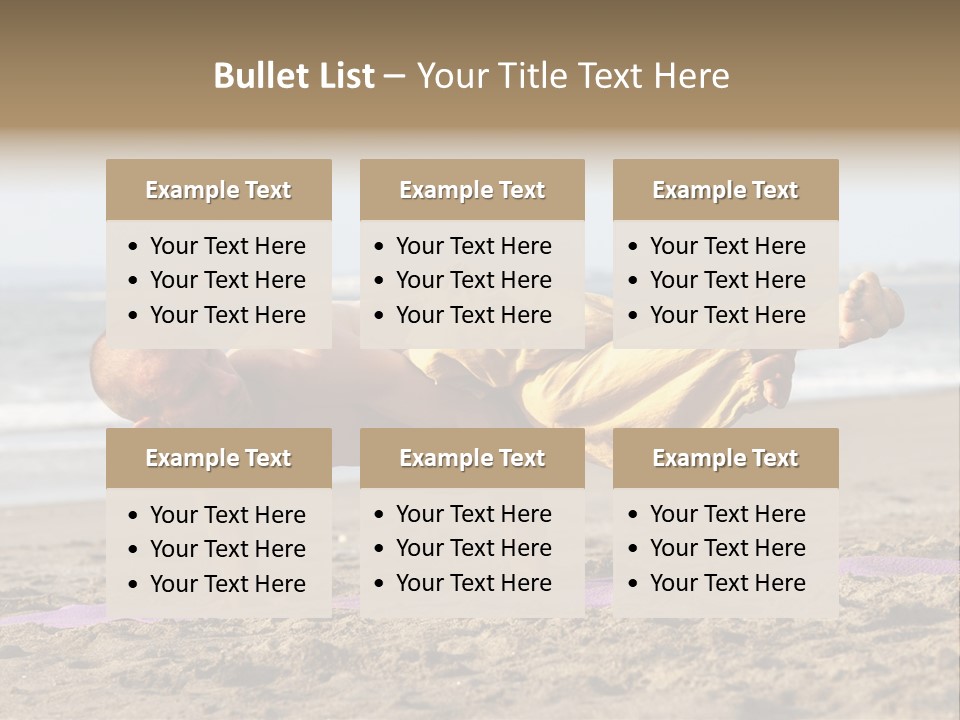 Coastline Male Serene PowerPoint Template