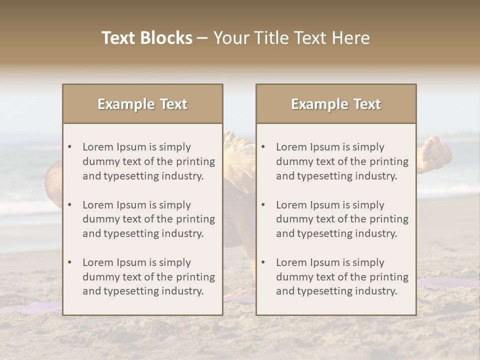 Coastline Male Serene PowerPoint Template