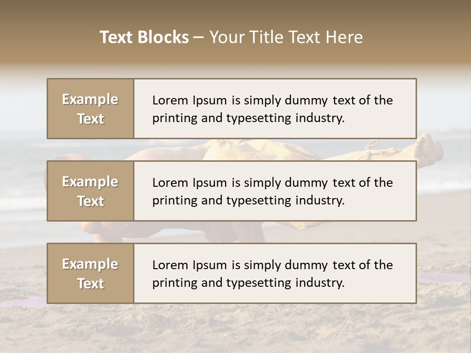 Coastline Male Serene PowerPoint Template