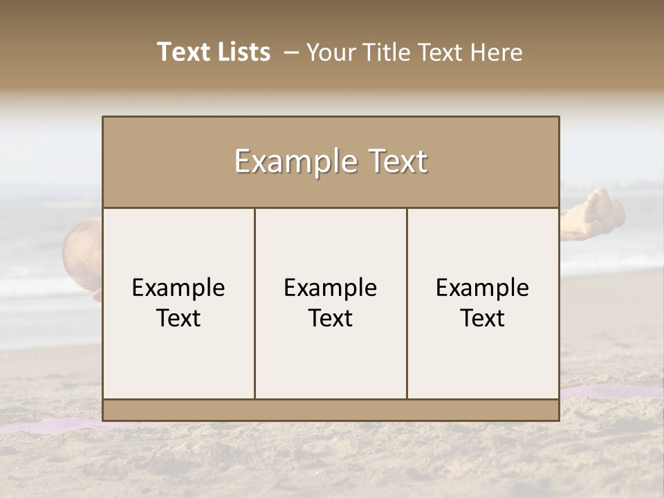 Coastline Male Serene PowerPoint Template
