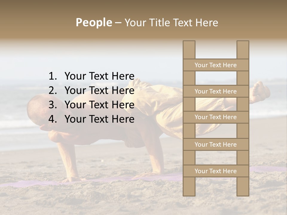 Coastline Male Serene PowerPoint Template