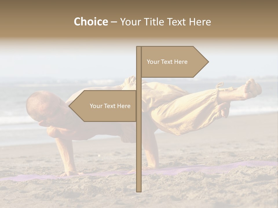 Coastline Male Serene PowerPoint Template