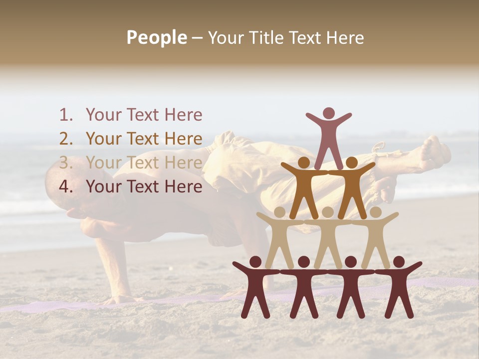 Coastline Male Serene PowerPoint Template