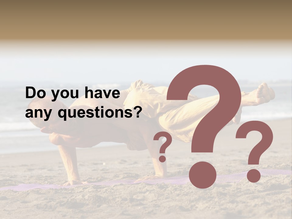 Coastline Male Serene PowerPoint Template