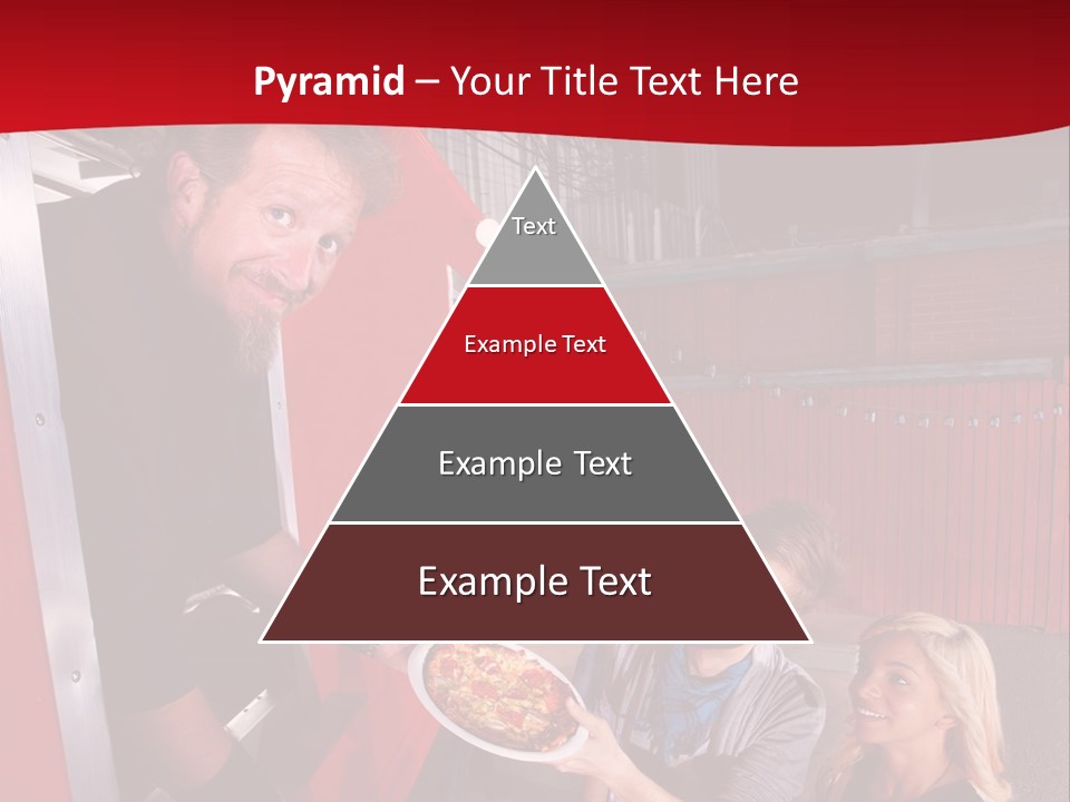 Happy Dinner Woman PowerPoint Template