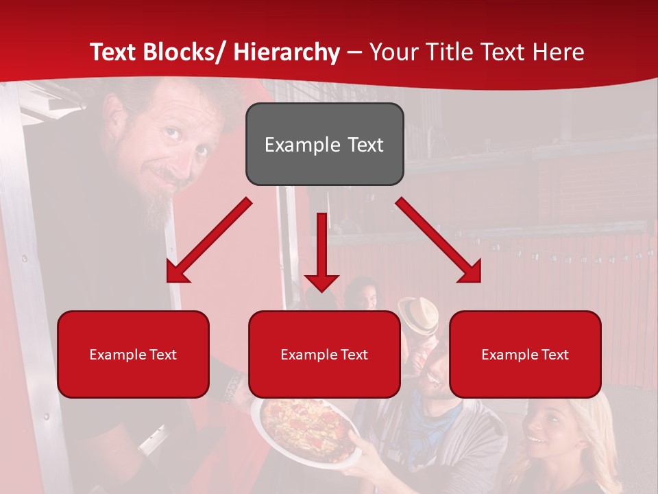 Happy Dinner Woman PowerPoint Template